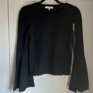 Milly black bell sleeve sweater